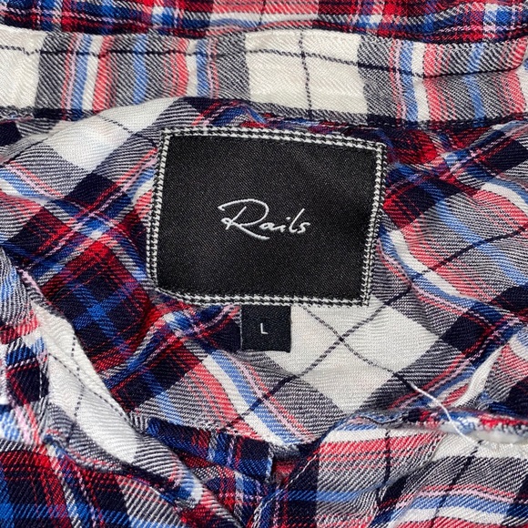 Rails Plaid Flannel button down (L) - Picture 1 of 6